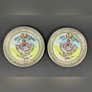 Vintage Rein Zinn BMF German Beer Coasters